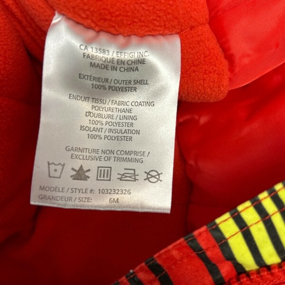 EUC 6 Months Snowsuit Gagou Tagou with Attached Mitts and Booties - Picture 9 of 10